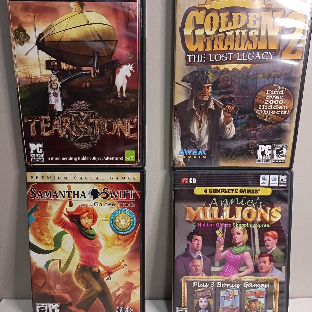 Pc-cd-rom, lot of four, rated everyone